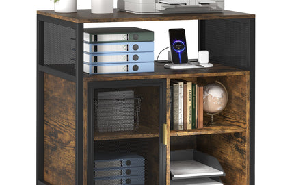 Convenience Meets Style: File Cabinet with Wheels and Power Features