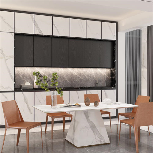 Durability and Elegance: The Advantages of Glass-Fiber Stone Dining Tables