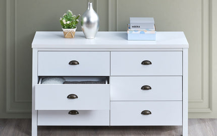 Elevate Your Bedroom with a Stylish and Functional 6-Drawer Dressing Table