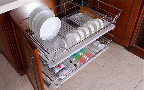 Maximize Your Space: Organizing Dishes in Pull-Out Kitchen Baskets