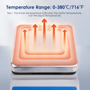 Magnetic Stirrer Hot Plate, Max 716°F Magnetic Stir Plate, 100-2000RPM Magnetic Mixer with Magnetic Stir Bar,2000ML Stirring Capacity for Lab,College,Chemistry