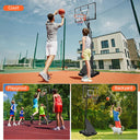 LotFun Basketball Hoop Outdoor, 5.2-10FT Height Adjustable Portable Basketball Hoops with 44 Inch Shatterproof Backboard, Basketball Goal System for Kids Youth and Adults in Backyard/Driveway/Indoor