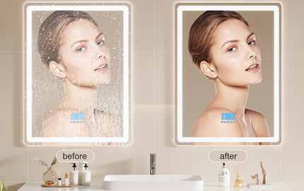 See Clearly Anytime: Smart Vanity Mirror with Instant Defogging