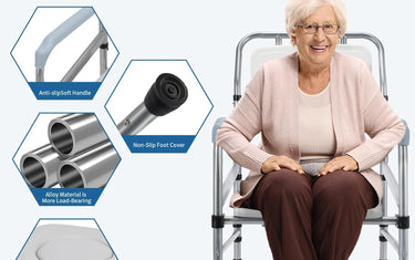 The Ultimate Bedside Commode Chair for Elderly & Mobility Support