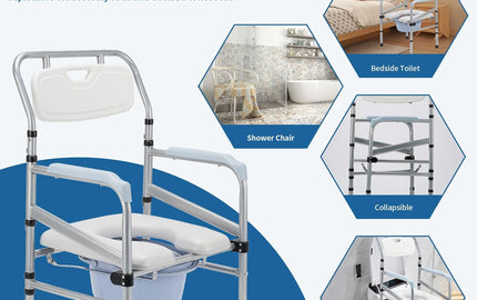 4-in-1 Bedside Commode Chair: A Versatile Solution for Ultimate Comfort