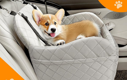 Travel in Comfort: The Dog Booster Seat with Detachable Cushion and Memory Foam