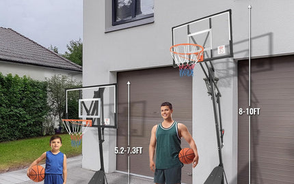 Bring the Court Home: Adjustable and Stable Portable Basketball Hoop