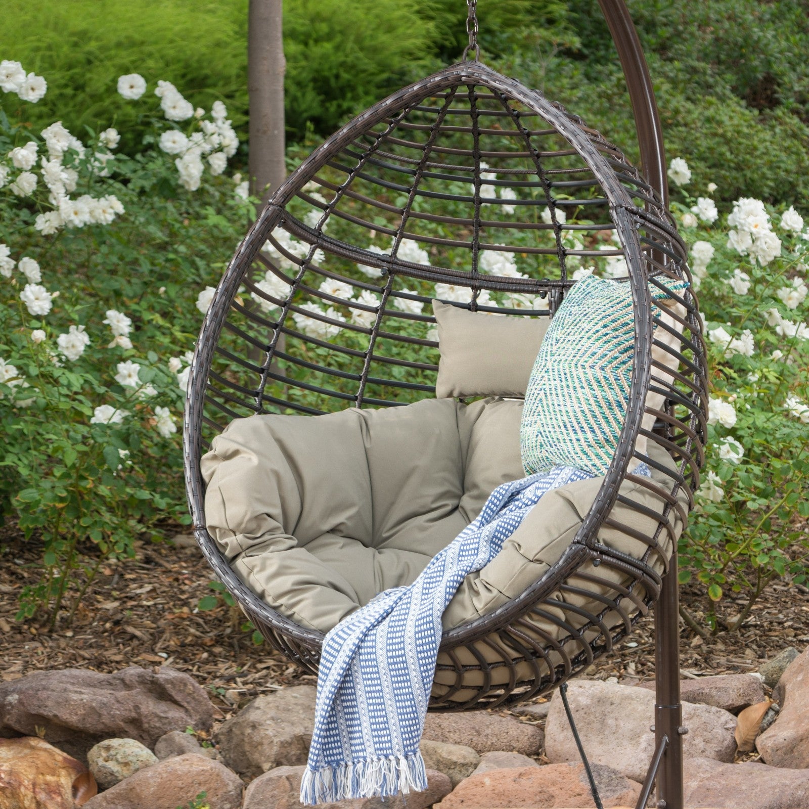 Elevate Your Outdoor Oasis with Hanging Basket Chairs