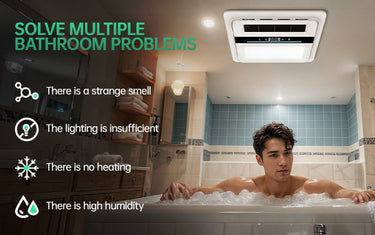 Upgrade Your Bathroom with the Ultimate 4-in-1 Fan and Heater