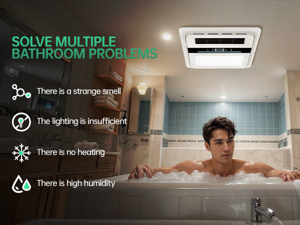 Upgrade Your Bathroom with the Ultimate 4-in-1 Fan and Heater