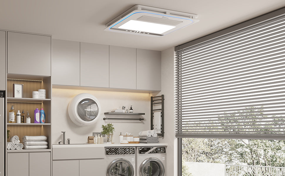 Effortless Comfort: Remote-Controlled Bathroom Fan with LED Display & Safety Features