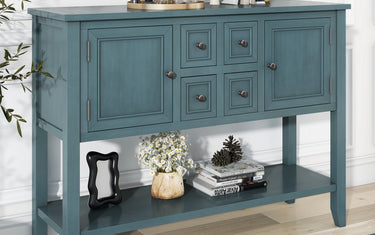 Retro Elegance Meets Functionality – A Console Desk with Ample Storage