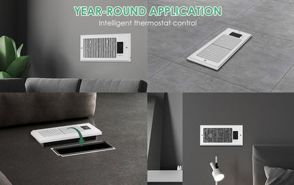 Elevate Home Airflow: A Floor Vent Fan with LED Panel and Negative Ion Technology