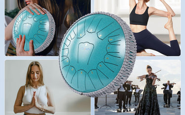 Unlock Inner Peace with the Durable Carbon Steel Tongue Drum: A Mesmerizing Meditation Companion