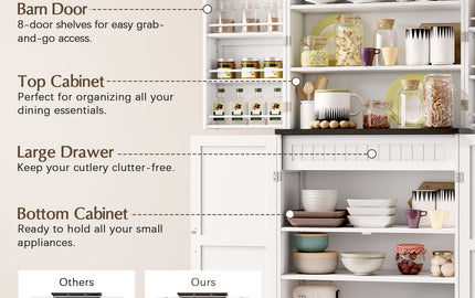 Maximize Storage Space with This Stylish and Versatile Pantry Cabinet
