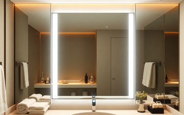Your Perfect Reflection: A Vanity Mirror with Adjustable Light and Smart Display