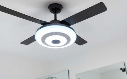 Upgrade Your Bathroom with an LED Light & Bluetooth Speaker Fan