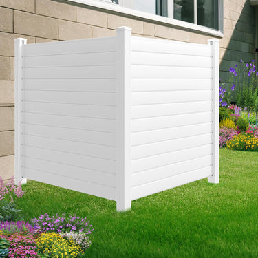 PVC Fence Outdoor Garden Fence (50" W X 50" H -2 Panels)