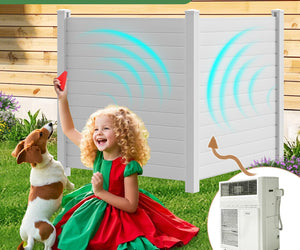 PVC Fence Outdoor Garden Fence (50" W X 50" H -2 Panels)