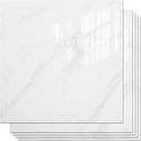 Peel and Stick Backsplash Tiles 20 Sheets 12''x12'' PVC Self Adhesive Wall Tiles Back Splash Tiles Wall Panels Stick on Backsplash for Kitchen Bathroom Laundry Room, White