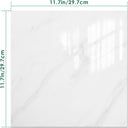 Peel and Stick Backsplash Tiles 20 Sheets 12''x12'' PVC Self Adhesive Wall Tiles Back Splash Tiles Wall Panels Stick on Backsplash for Kitchen Bathroom Laundry Room, White