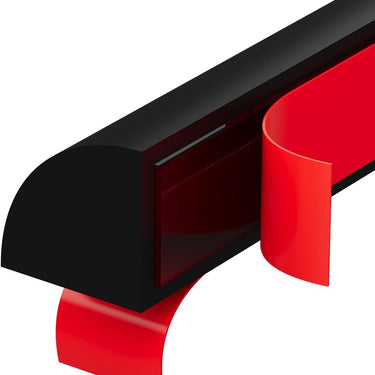 Flexible Quarter Round Molding,Black 78 Inch Self Adhesive Peel and Stick Silicone Quarter Round Trim Molding for Wall Edge Corner, Cabinet Edge, Countertops