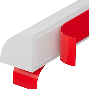 Flexible Quarter Round Molding,White 118 Inch Self Adhesive Peel and Stick Silicone Quarter Round Trim Molding for Wall Edge Corner, Cabinet Edge, Countertops