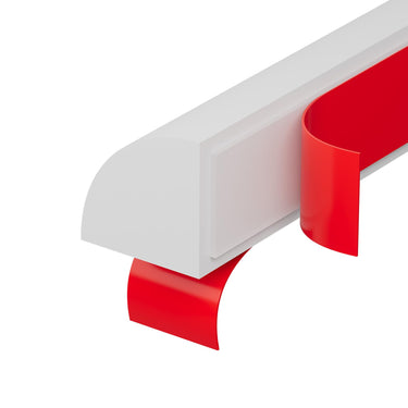 Flexible Quarter Round Molding,White 118 Inch Self Adhesive Peel and Stick Silicone Quarter Round Trim Molding for Wall Edge Corner, Cabinet Edge, Countertops