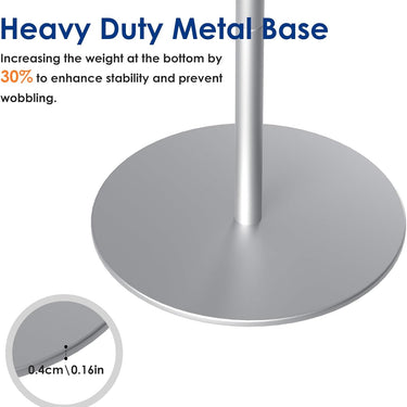 Acrylic Podium Stand,43"H Angle Adjustable Lecterns & Podiums,Portable Rolling Podium with Metal Base,Pulpits Podium for Churches,Classroom,Wedding,Speech
