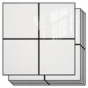 Peel and Stick Backsplash Tiles 20 Sheets 12''x12'' PVC Self Adhesive Wall Tiles Back Splash Tiles Wall Panels Stick on Backsplash for Kitchen Bathroom Laundry Room, White