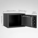 Fireproof Safe with Fire Video,1.0 Cubic Feet Class A Fireproof Standard Digital Safe Box Fireproof for Home&Office,Alloy Steel Fire Proof Safe for Document Money Jewelry Valuables,Black