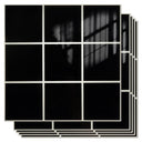 Peel and Stick Backsplash Tiles 20 Sheets 12''x12'' PVC Self Adhesive Wall Tiles Back Splash Tiles Wall Panels Stick on Backsplash for Kitchen Bathroom Laundry Room, White