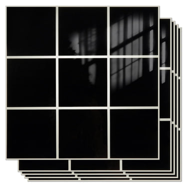Peel and Stick Backsplash Tiles 20 Sheets 12''x12'' PVC Self Adhesive Wall Tiles Back Splash Tiles Wall Panels Stick on Backsplash for Kitchen Bathroom Laundry Room, White