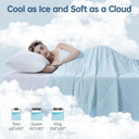 Cooling Comforter Queen Size for Hot Sleepers, 90"x90" Cooling Blanket for Night Sweats, Silk Soft Lightweight Breathable All-Season Cooling Blanket
