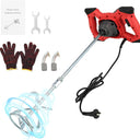 Cement Mixer 2300W, Handheld Electric Concrete Mixer with 6 Adjustable Speed, 110V Portable Mud Mixer Paint Mixer for Motar Grout Plaster Thinset Fodder Stirring Tool