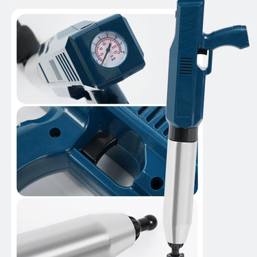 Multi-Function Electric Toilet Plunger – High-Pressure Adjustable Airflow for Heavy-Duty Clogs, Multiple Nozzles for Effortless Bathroom and Kitchen Drain Cleaning (Size-2)