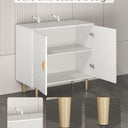Sideboard Cabinet, 31.5'' Modern Buffet Cabinet with Storage, Credenza Buffet Table with 2 Doors and Adjustable Shelf, Sideboard Buffet Cabinet for Living Room, Kitchen and Entryway,White