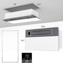 Bathroom Exhaust Fan with Light and Heater, 4 in 1 Bathroom Fan with Heater, 1800W Heating Power, Remote Control, Quiet & Powerful for Ventilation, Lighting, Heating, and Drying