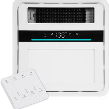 Bathroom Exhaust Fan with Light and Heater, 4 in 1 Bathroom Fan with Heater, 1700W Heating Power, 140 CFM Remote Control, Quiet & Powerful for Ventilation, Lighting, Heating, and Drying