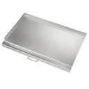 LotFun 32" x 15" Carbon Steel Cooking Griddle for Outdoor Gas Grill, Universal Griddle Flat Top Plate Insert with Grease Groove and Removable Handles for Electric/Charcoal/Gas Grill, Camping,Party