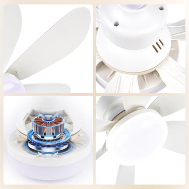 Modern Ceiling Fan with LED Light - Quiet Motor, Ceiling Fan with Light and Remote Control, 3 Speed & Color Temperature Settings Energy Efficient,for Living Room, Bedroom, Easy Install
