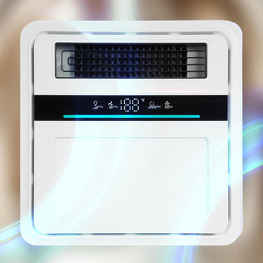 Bathroom Exhaust Fan with Light and Heater, 4 in 1 Bathroom Fan with Heater, 1700W Heating Power, 140 CFM Remote Control, Quiet & Powerful for Ventilation, Lighting, Heating, and Drying