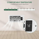 Register Booster Fan 10-Speed Control with Negative Ion, Quiet Thermostat with Remote Control, Air Vent Fan Booster for Room 4" x 10", Enhance Home Comfort Instantly, White