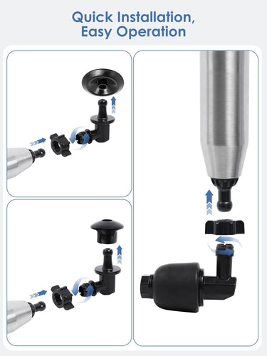 Multi-Function Electric Toilet Plunger – High-Pressure Adjustable Airflow for Heavy-Duty Clogs, Multiple Nozzles for Effortless Bathroom and Kitchen Drain Cleaning (Size-2)