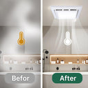 Bathroom Exhaust Fan with LED Light 110 CFM High-Power Ventilation for Moisture Control Energy Efficient Bathroom Ceiling Exhaust Fan 1.0 Sone, Bathroom Exhaust Fan Easy Installation