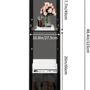 Acrylic Podium Stand，49“ Tall Portable Podium with Lockable Wheels, Black lecterns & Podium with Storage Shelf for Classroom, Pulpit Podium for Church,Wedding,Presentation