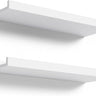 Floating Shelves Wall Mounted, Modern White Shelves for Bedroom, Nursery Shelves with Lip, Display Picture Ledge Shelf for Wall Decor Living Room Bathroom Kitchen -1