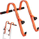 Ladder Roof Hook Ridge, Extension Ladder Stabilizer with Wheel, Rubber Grip T-Bar for Damage Prevention, Double Screw Fixing Ladder Hooks for Roof,Special Dad's Gift