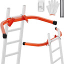 Ladder Stabilizer with Standoff Arms, Roof Hook Ladder with Wing Span/Wall Extension Accessory, Heavy Duty Steel Ladder Standoff for Roof Gutter(Fits 13''),Special Dad's Gift