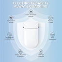 Smart Toilet, Tankless Toilet with Bidet Built In, Auto Open/Close Lid, ADA Comfort Height, Auto Flush, Bidet Toilet with Elongated Heated Seat, Warm Water, Dryer, Digital Display,Night Light